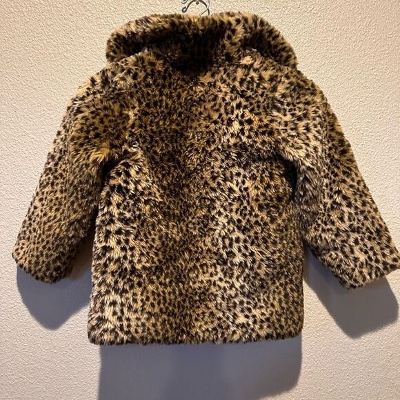 OshKosh B'Gosh Leopard Print Faux Fur Jacket Size 6 - Picture 8 of 11